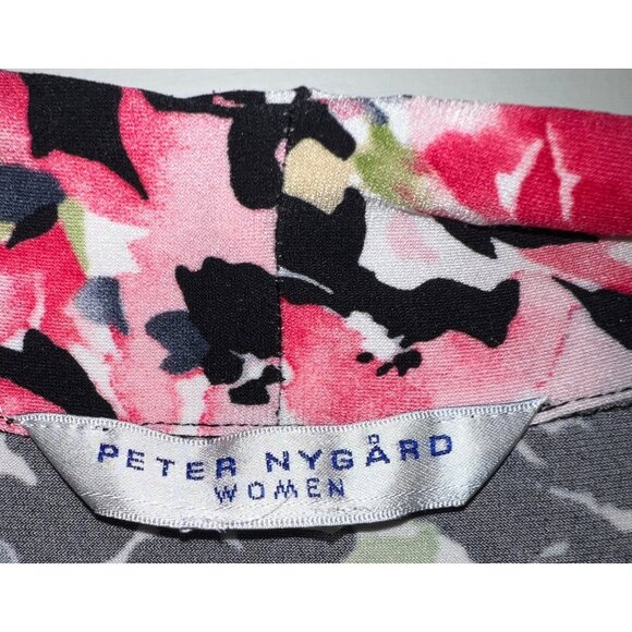 Peter Nygård Women's Floral Sleeveless Blouse Size L - Picture 3 of 3